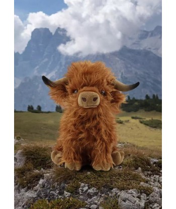 Peluche Vache des Highlands Écossaise pas cher 