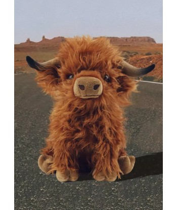 Peluche Vache des Highlands Écossaise pas cher 