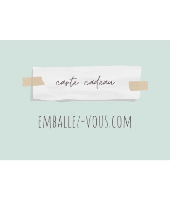 Carte cadeau emballez-vous.com l'achat 