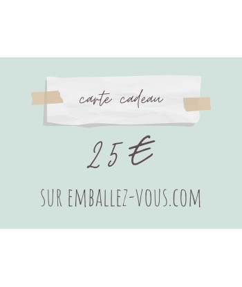 Carte cadeau emballez-vous.com l'achat 